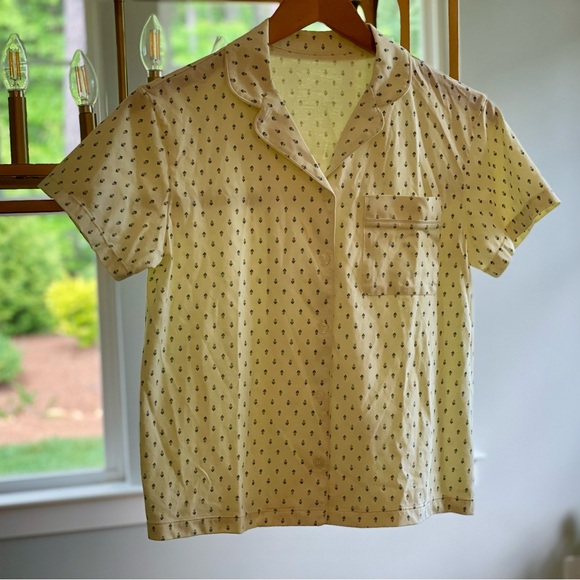 2pc Set Uniqlo AIRism Cotton Short-Sleeve Pajamas - Picture 2 of 7